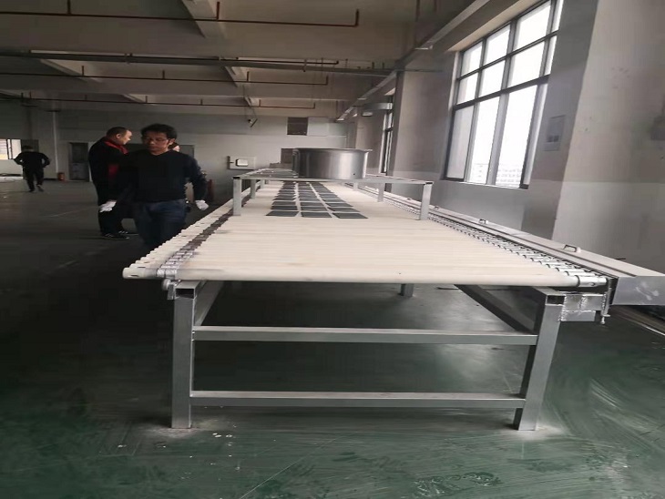 公司第一条自动化生产线投产试运行